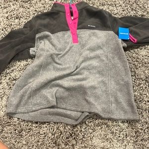 Columbia gray hot pink winter jacket